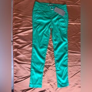 Vero Moda Classic Green Slim Satin Pants S (4-6)